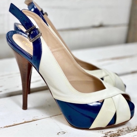 Fendi Spuntata Ultra High Peep Toe Pump Open Toe - Picture 3 of 7